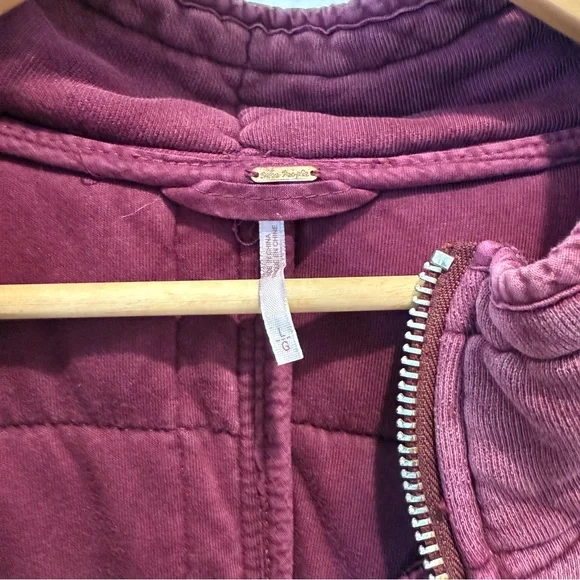 Free People Dolman Quilted Jacket - Fig Sorbet - Picture 3 of 6